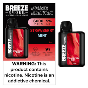 BREEZE SMOKE PRIME EDITION 10ML DISPOSABLE 5% NIC 6000 PUFFS