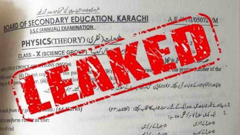 Cheating mafia rules Karachi matric exams as Physics paper leaked online