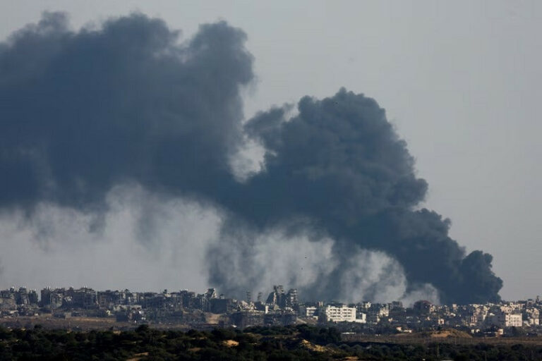 Israeli forces push into Gaza from north and south