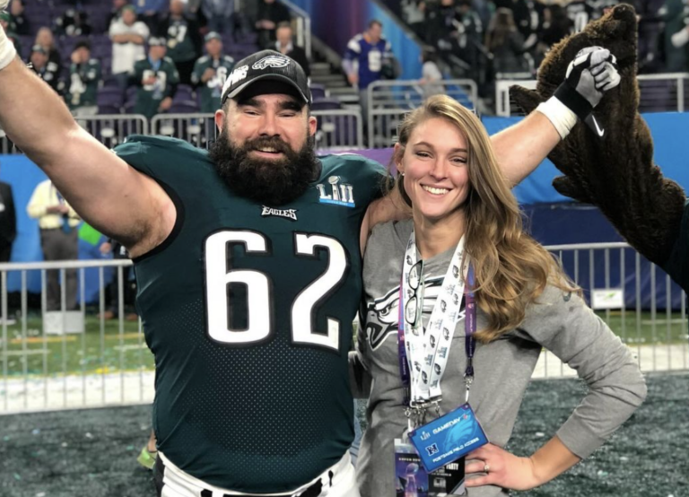 Jason Kelce's wife, Kylie, engages in screaming match with fan