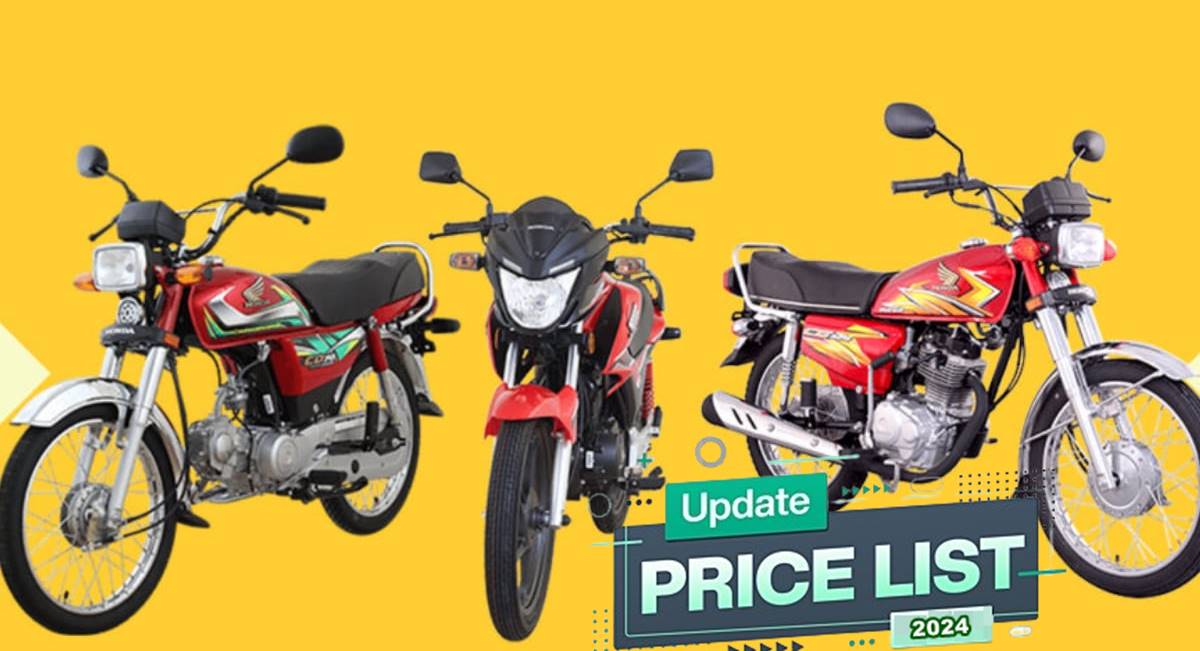 June 2024 Price Update for Honda CD 70, CG 125, Pridor and CB 150F