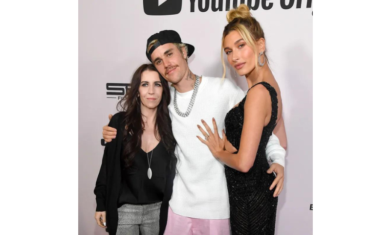 pattie mallette justin bieber and hailey rhode bieber photo kevin mazur