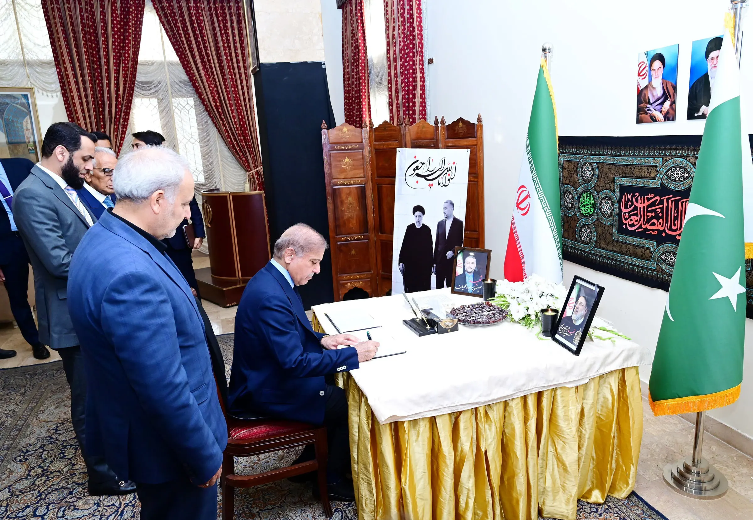 PM visits Iranian Embassy to condole deaths of President Raisi & FM