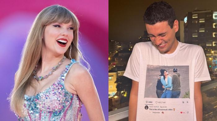 Taylor Swift's fan catches singers attention with funny music video