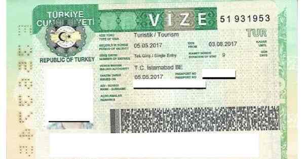 Turkiye visit visa fee from Pakistan in May 2024 [Latest update]