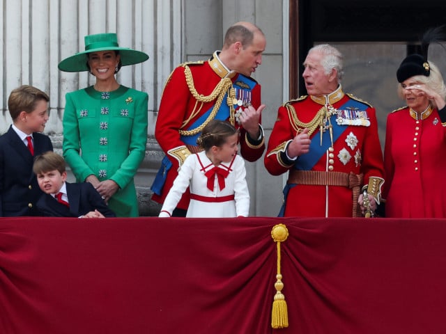 Who will stand with King Charles on the balcony at Trooping the Colour in the absence of Kate?