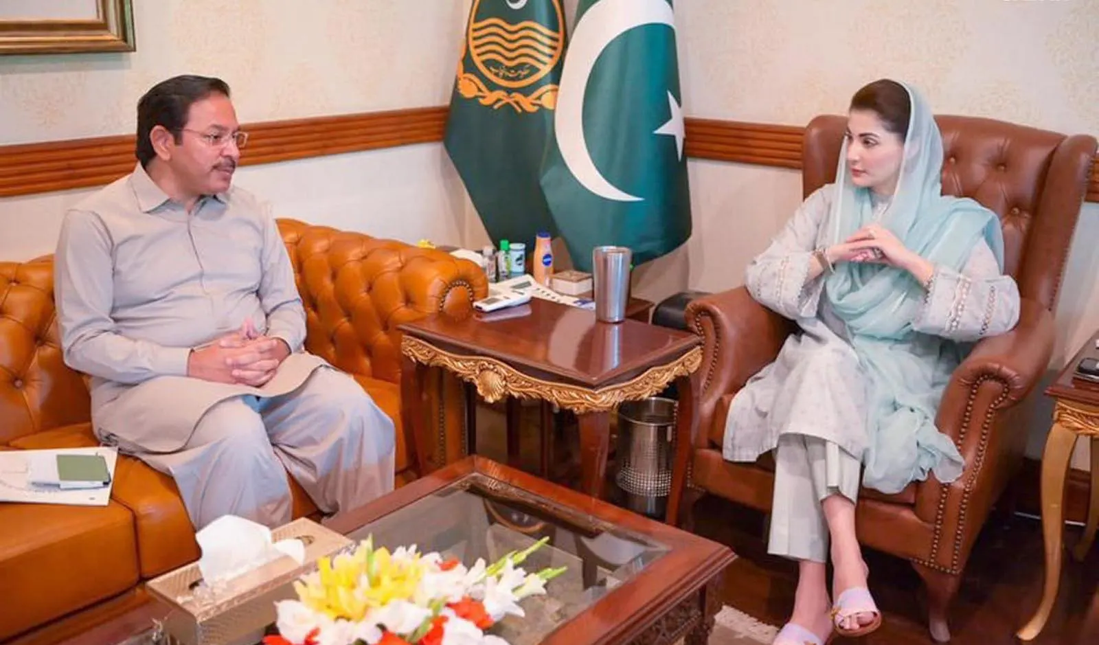 Afzal Khokhar , Maryam discuss development initiatives