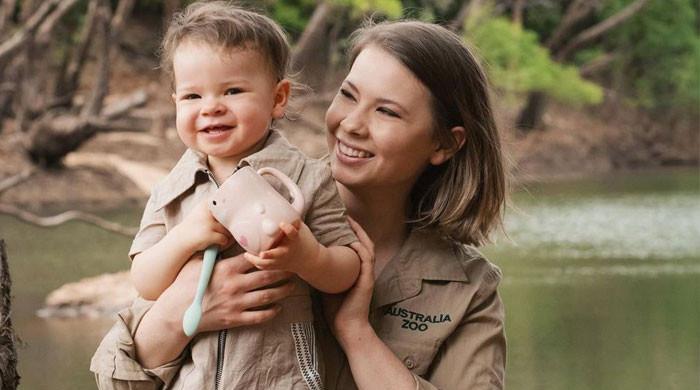 Bindi Irwin and daughter get surprise visit from Rhino on recent getaway