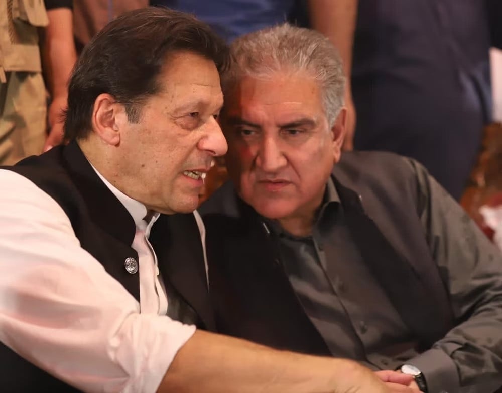 imran khan and shah mehmood qureshi photo file