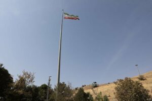 the iranian flag is seen flying over evin prison in tehran iran october 17 2022 photo reuters file