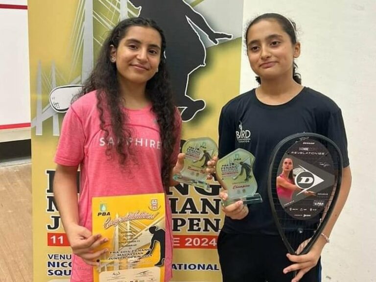 Pakistani sisters shine in Pahang Junior Squash Championship