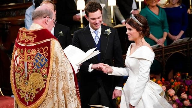 Princess Eugenie shares wedding photos to mark International Scoliosis Awareness Day