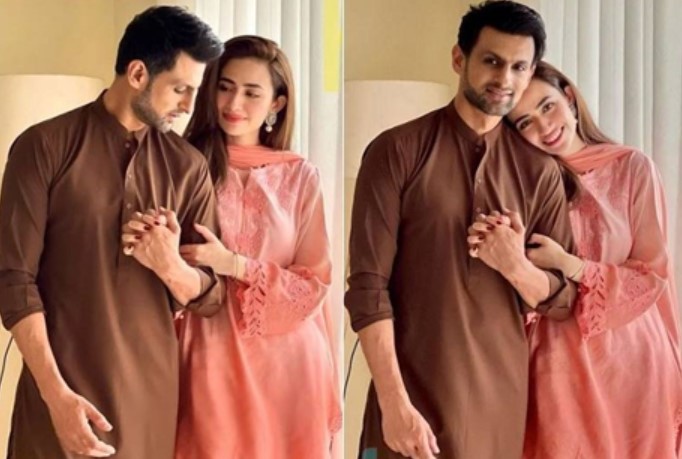 Shoaib Malik, Sana Javed’s loved up Eid pictures leave fans in awe